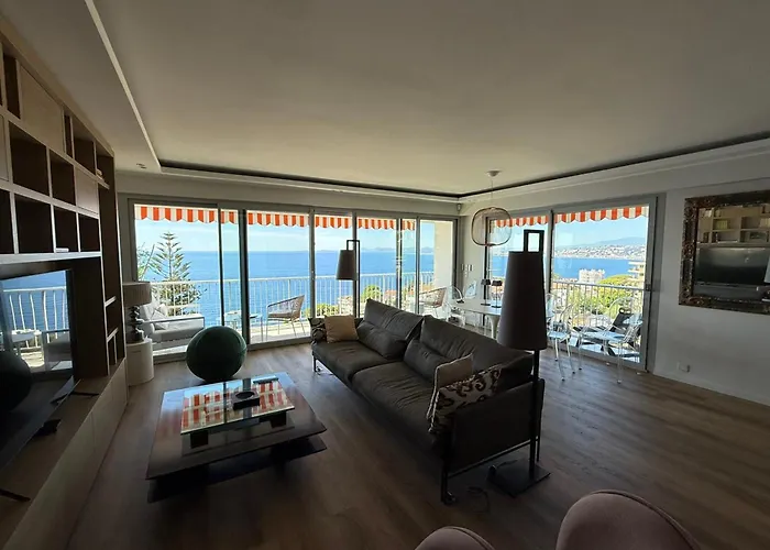 Superb With Exceptional Sea View 公寓 尼斯