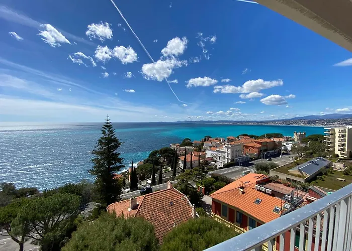 Superb With Exceptional Sea View 公寓 尼斯
